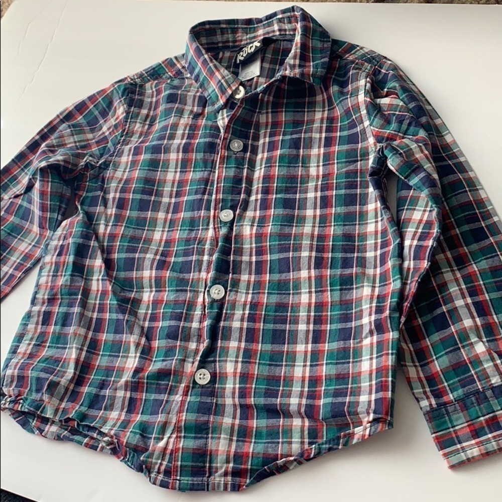 Boys Rock Button Down Shirt
